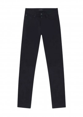 PRINCE OLIVER - Prince Oliver ανδρικό τζιν παντελόνι πεντάτσεπο Slim Fit - 10582005 Μαύρο