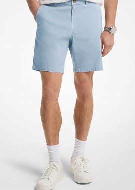 MICHAEL KORS - Michael Kors ανδρική βερμούδα chino Regular Fit - CS5304ZDR2 Μπλε Ανοιχτό