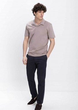 KAISER HOFF - Kaiser Hoff ανδρικό παντελόνι chino Regular Fit - D124001321107100 Μπλε Σκούρο