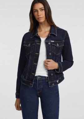 GUESS - Guess γυναικείο denim jacket Slim Fit - W4YN55D5CB1 Denim Blue