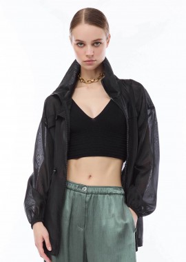 Nenette γυναικείο jacket με στρας 