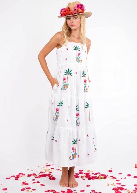 Nimo With Love γυναικείο midi φόρεμα με print 
