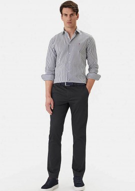 TOMMY HILFIGER - Tommy Hilfiger ανδρικό παντελόνι chino Straight Fit - MW0MW41923 Μπλε Σκούρο