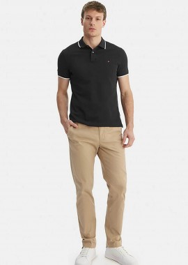 Tommy Hilfiger ανδρικό παντελόνι chino Straight Fit - MW0MW41923 Μπεζ
