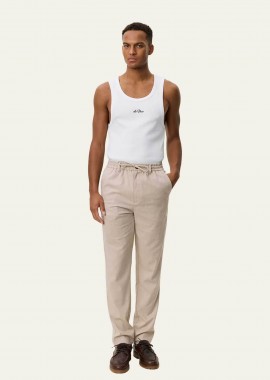LES DEUX - Les Deux ανδρικό παντελόνι casual με ελαστική μέση Regular Tapered Fit