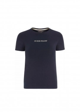 GUESS - Guess γυναικείο T-shirt με λογότυπο Slim Fit - W4YI01J1314 Μπλε Navy