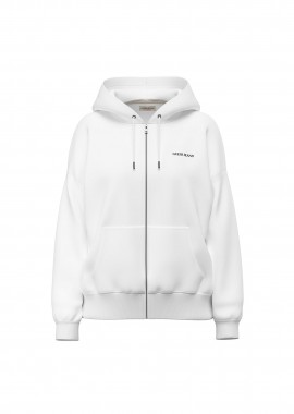 GUESS - Guess γυναικεία ζακέτα φούτερ με κεντημένο λογότυπο Regular Fit - W6RQ32K68I4 Λευκό