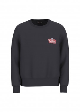 GUESS - Guess ανδρική μπλούζα φούτερ με logo print - M6RQ21KCPR1 Μαύρο