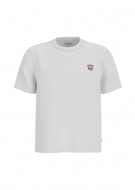 GUESS - Guess ανδρικό T-shirt με κεντημένο λογότυπο Regular Fit - M6GIB7K8HM0 Λευκό