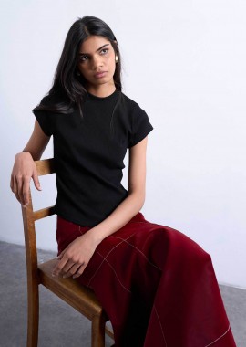 TOPSHOP - Topshop γυναικεία μπλούζα μονόχρωμη
