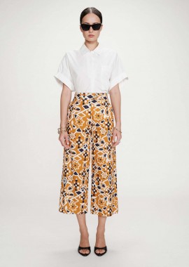 Grace & Mila γυναικείο παντελόνι με all-over print Straight Leg 