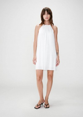 Grace & Mila γυναικείο mini φόρεμα πλισέ με halter λαιμόκοψη 