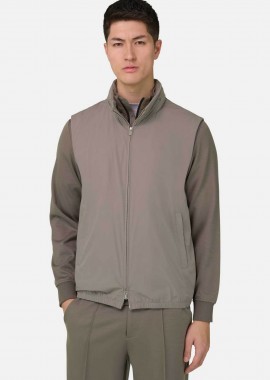 BOGGI MILANO - Boggi Milano ανδρικό αμάνικο μπουφάν Regular Fit - BO26P016601 Γκρι
