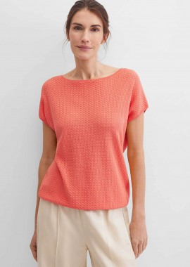 GERRY WEBER - Gerry Weber γυναικεία μπλούζα πλεκτή ανάγλυφο σχέδιο - N66502302038 Κοραλί