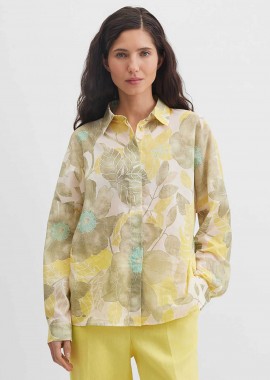 GERRY WEBER - Gerry Weber γυναικείο πουκάμισο με floral print - N61034622044 Κίτρινο