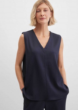 GERRY WEBER - Gerry Weber γυναικεία μπλούζα με crinkled effect - N64703246042 Μπλε