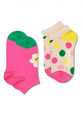 HAPPY SOCKS - Παιδικές Κάλτσες Σετ Των 2 Smiling Daisy Happy Socks Ksmd02-3300