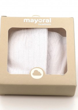 MAYORAL - Παιδικά Καλτσάκια Mayoral Χρώματος Λευκό 23-9590-069 2 Ζευγάρια