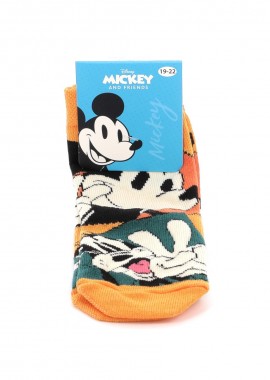 DISNEY - Παιδικές Κάλτσες για Αγόρι Disney Mickey Χρώματος Πορτοκαλί MC20501-ORANGE