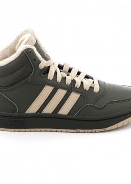 ADIDAS - Παιδικό Αθλητικό Μποτάκι για Αγόρι Adidas Hoops Mid 3.0 K Χρώματος Χακί IH7895