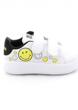 Παιδικό Αθλητικό Παπούτσι Adidas Advantage Smiley Cfi Χρώματος Λευκό IH6257