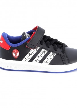 ADIDAS - Παιδικό Αθλητικό Παπούτσι για Αγόρι Adidas Grand Court Spiderman Χρώματος Μαύρο JS0742