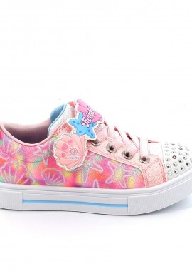 Παιδικό Αθλητικό Παπούτσι για Κορίτσι Skechers Twinkle Toes με Φωτάκια On/Off Χρώματος Πολύχρωμο 314824L-LPMT