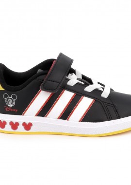 Παιδικό Αθλητικό Παπούτσι για Αγόρι Adidas Grand Court Mickey El K Χρώματος Μαύρο JQ7829