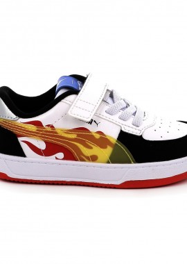 Παιδικό Αθλητικό Παπούτσι για Αγόρι Puma Caven 2.0 Hot Wheels AC+Inf Χρώματος Λευκό 401406-01