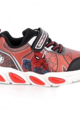 Παιδικό Αθλητικό Παπούτσι για Αγόρι Marvel Spiderman με Φωτάκια Χρώματος Κόκκινο SP014135