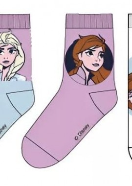 Παιδικές Κάλτσες για Κορίτσι Childrenland DISNEY Πολύχρωμες FROZEN-646 3 Ζεύγη