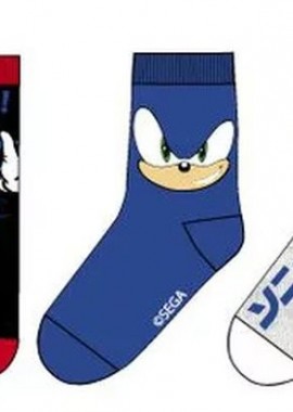 Παιδικές Κάλτσες για Αγόρι Childrenland Πολύχρωμες SONIC 3 Ζεύγη