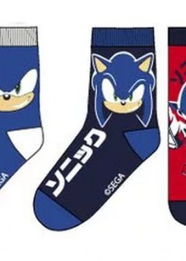 Παιδικές Κάλτσες για Αγόρι Childrenland Πολύχρωμες SONIC-900684 3 Ζεύγη