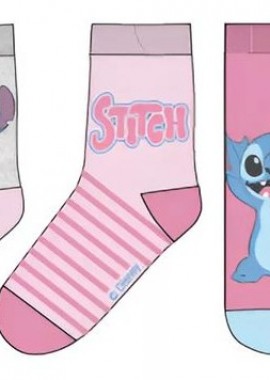 Παιδικές Κάλτσες για Κορίτσι Childrenland DISNEY Πολύχρωμες STITCH-644 3 Ζεύγη