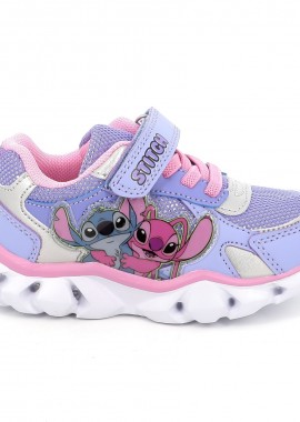 Παιδικό Αθλητικό Παπούτσι για Κορίτσι Disney Stitch με Φωτάκια Χρώματος Πολύχρωμο LS001085