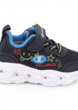 Παιδικό Αθλητικό Παπούτσι για Αγόρι Champion Funfair Print B Td Low Cut Shoe με Φωτάκια Χρώματος Μπλε S33225-BS503