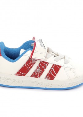 Παιδικό Αθλητικό Παπούτσι για Αγόρι Adidas Grand Court Spider-man El K Χρώματος Λευκό JS0778