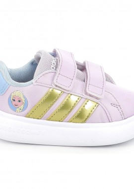 Παιδικό Αθλητικό Παπούτσι για Κορίτσι Adidas Grand Court Elsa I Χρώματος Μωβ JQ4356