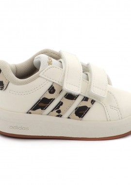 Παιδικό Αθλητικό Παπούτσι για Κορίτσι Adidas Grand Court 3.0 Cf I Χρώματος Μπεζ KJ4831