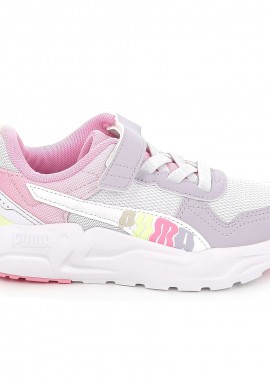 PUMA - Παιδικό Αθλητικό Παπούτσι για Κορίτσι Puma Trinity 2 Lt Come On Ac + Ps Χρώματος Λευκό 405020-02