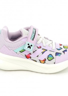 Παιδικό Αθλητικό Παπούτσι για Κορίτσι Adidas MineCraft Fortarun El C Χρώματος Μωβ JR1950