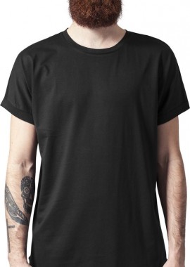 Ανδρικό T-Shirt TB1227 Urban Classics Μακρύ Ασύμμετρο Black