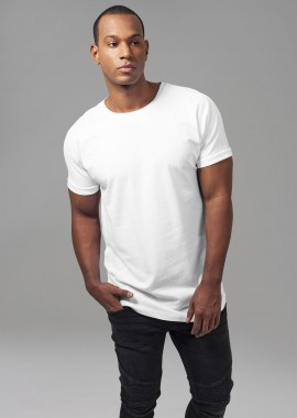 Urban Classics - T-Shirt Long Shaped Turnup TB1561 Urban Classics White