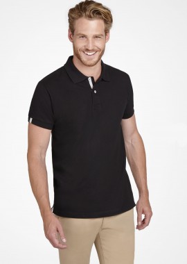 SOLS - Ανδρική Μπλούζα Polo 00574 SOL'S Portland Men Black