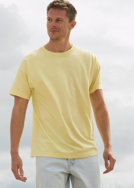 Ανδρικό Oversized T-Shirt 03806 SOL'S Boxy από Οργανικό Βαμβάκι Light Yellow