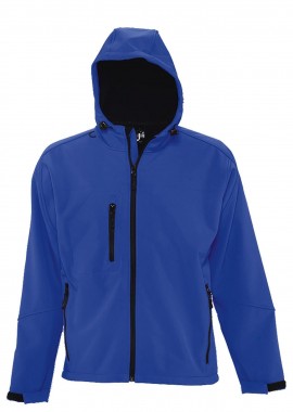 SOLS - Ανδρικό Softshell Μπουφάν με Κουκούλα 46602 SOL'S Replay Royal Blue