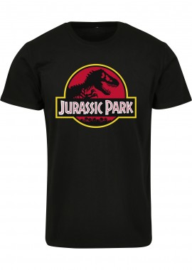 Jurassic Park Logo Tee Merchcode MC838 Black