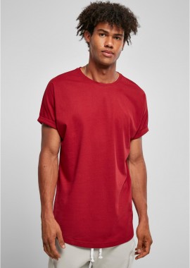 Urban Classics - T-Shirt Long Shaped Turnup TB1561 Urban Classics Brick Red