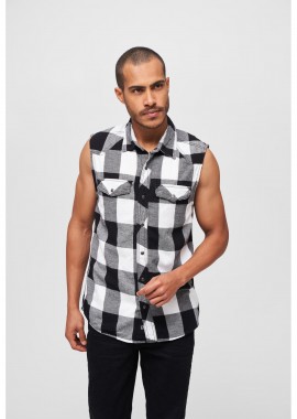 Αμάνικο Πουκάμισο BD4031 Brandit White/Black