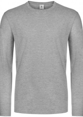 B & C - Μακρυμάνικο T-Shirt TU07T B & C E190 LSL Sport Grey